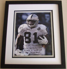 Oakland Raiders 81 Autographed print